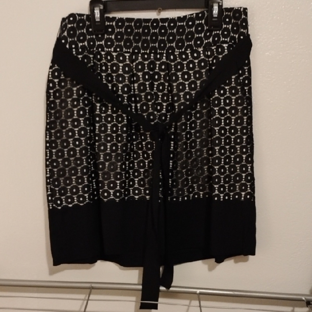 #8 Elegant Black and White Women's Skirt